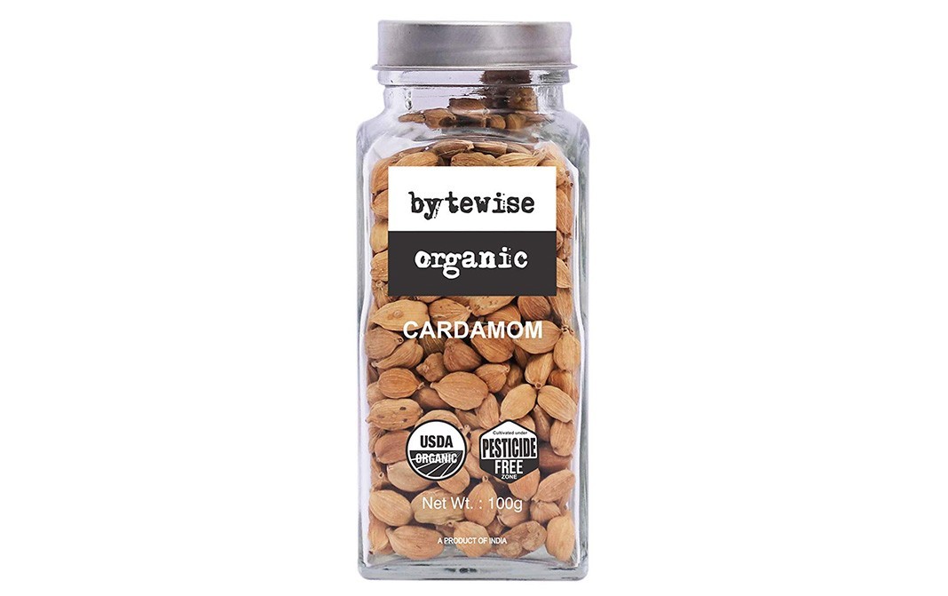 Bytewise Organic Cardamom    Jar  100 grams